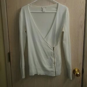 Caché light weight zip sweater